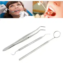 3 шт./компл. Нержавеющая сталь стоматологический изучить Стоматолог зубы чистыми гигиены зеркало Палочки зубная щетка инструменты стоматологическое оборудование Наборы