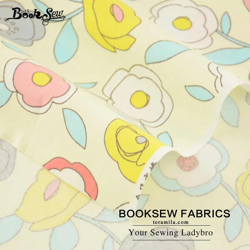 Домашний текстиль booksew многоцветный цветочный дизайн швейный материал для простыни ремесло лоскутное шитье хлопчатобумажная ткань