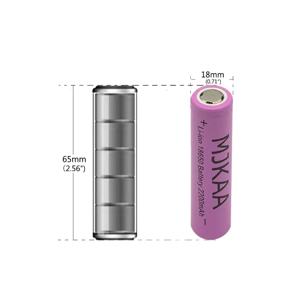 12pcs/lot 18650 Rechargeable Batteries(Not AA battery) 3.7v 2200mAh Lithium Li-ion Battery for Power Bank 18650 3.7v 18650 batte