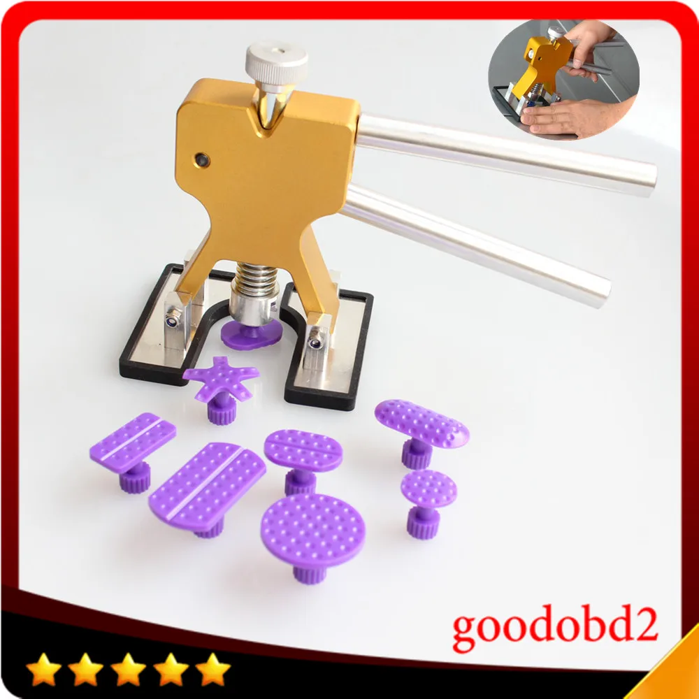 

Car PDR Tools Kit Repair Tool Auto Body Paintless Dent lifter Removal with 8x Glue Puller for Smile the Dents for VW toyoto
