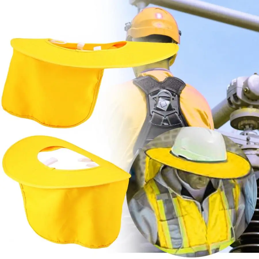 

Reflective Stripe Sun Shade Safety Hard Hat Face Neck Shield Cover Sunscreen Helmet Hat