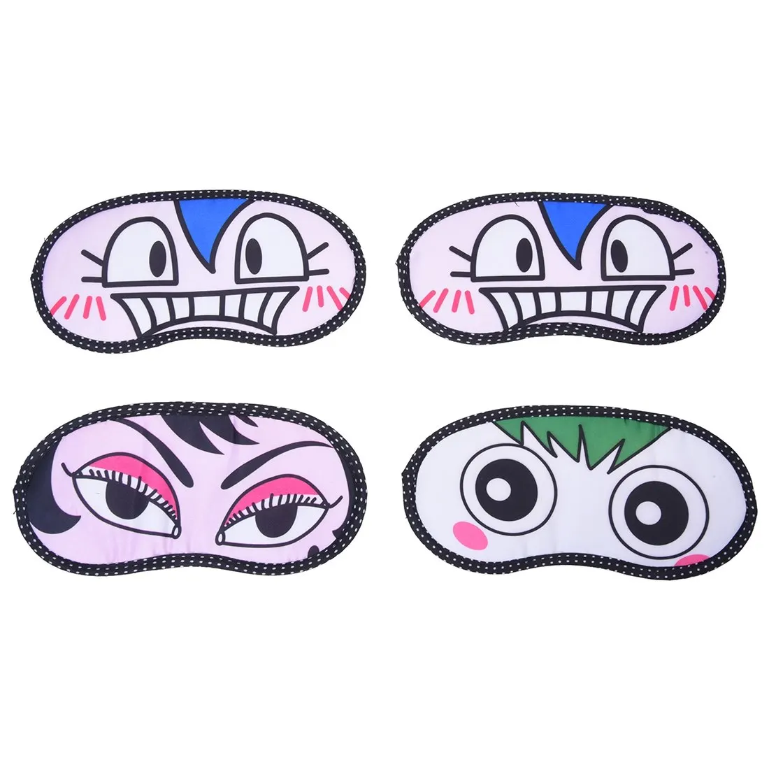 

2 pcs of MOOL Silly Face Sleeping Funny Novelty Eye Cover (Random) (4PCS)