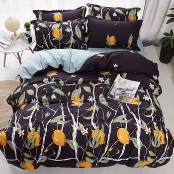 

Tree Pattern Printed Bedding Sets Bedclothes Family Quilt Duvet Cover Bed Sheets for Adult Children Bedroom