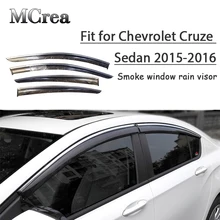 MCrea 4 шт. автомобильный Стайлинг Дымовое Окно Солнцезащитный козырек-отражатель защита для Chevrolet Cruze седан аксессуары
