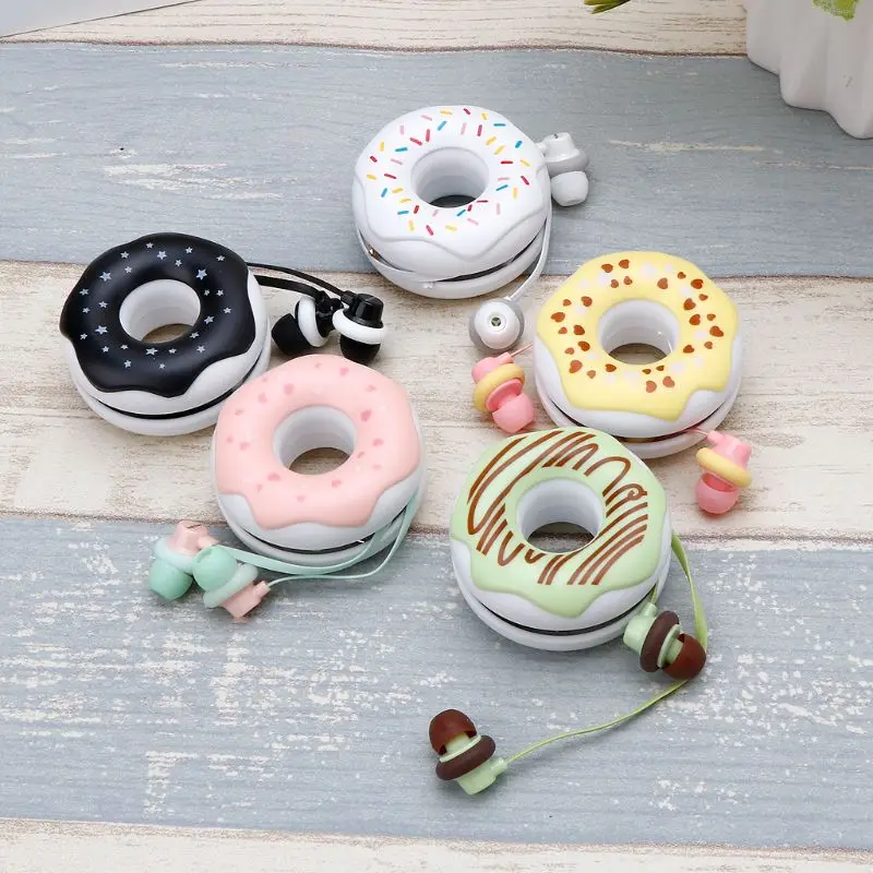 Earphones 3.5mm in-ear Cute Donuts Macarons Stereo Earbuds for Kids iPhone MP3 Gifts Earphones Earphones 3.5mm in-ear Cute Donuts Macarons Stereo Earbuds for Kids iPhone MP3 Gifts Earphones