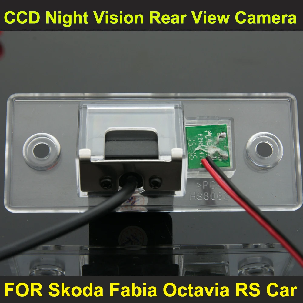Автомобильная камера заднего вида с ночным видением CCD для Skoda Fabia Octavia RS|car rear view