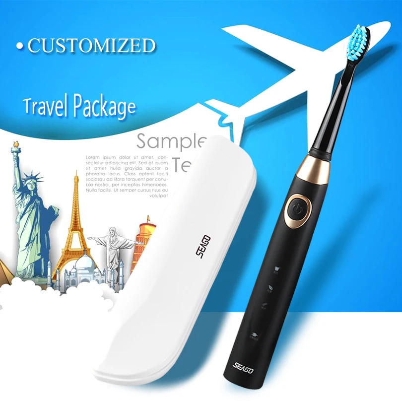 SEAGO Electric Toothbrush Rechargeable Toothbrush Sonic Cleaning Waterproof Men Women Toothbrush 5 Cleaning Modes Brush Tooth
