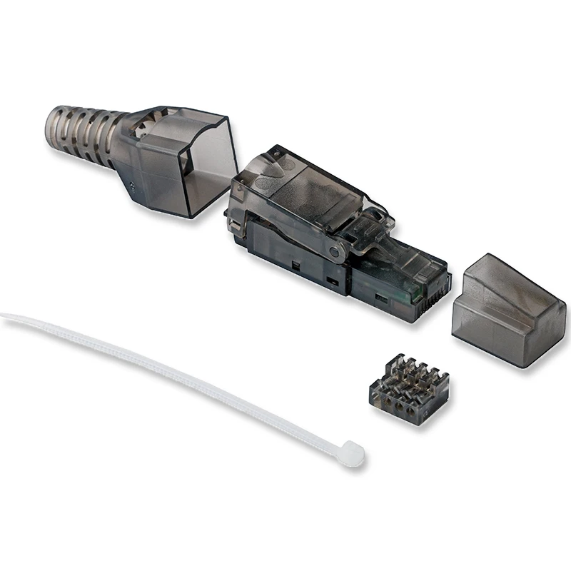 Полевой разъем RJ45 Cat.6 UTP модульный без обжимной конструкции совместим с кабелем