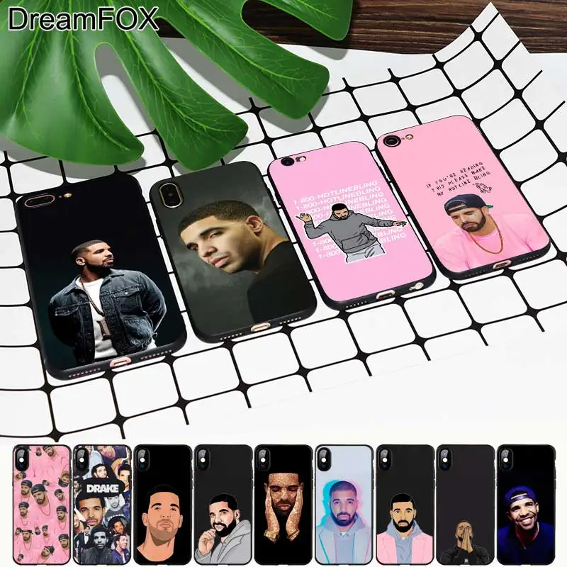 M463 Drake Black Soft TPU Silicone Case Cover For Apple iPhone 11 Pro XR XS Max X 8 7 6 6S Plus 5 5S 5G SE |