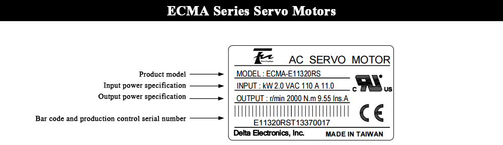 Сервомотором 1.5KW B2 серии ASD-B2-1521-B+ ECMA-E21315RS+ 3M провода 7.16N.M 8.3A Применение для автоматической промышленности