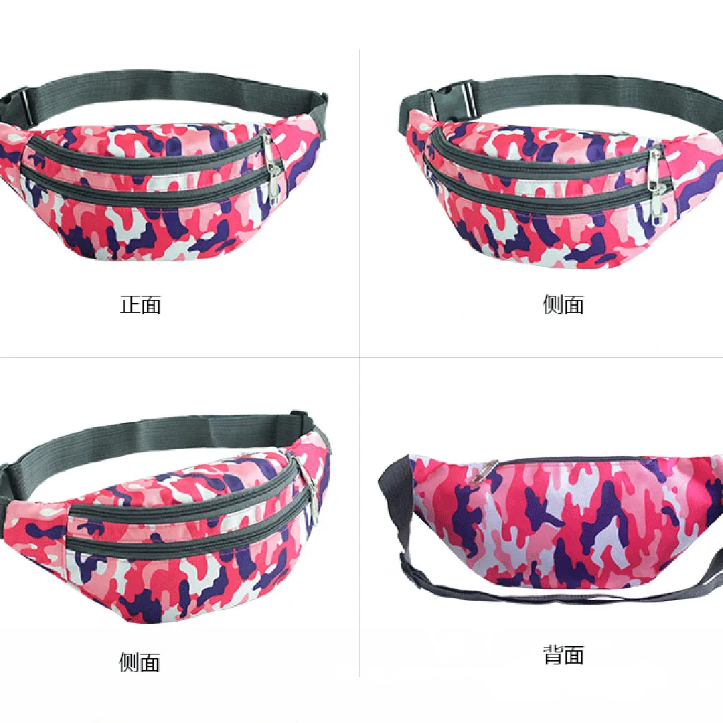 New Waist Pack Bag Men Women Canvas Belt Bag Casual Travel Belt Pouch Female Banana Bag Male Fanny Pack Unisex Hip