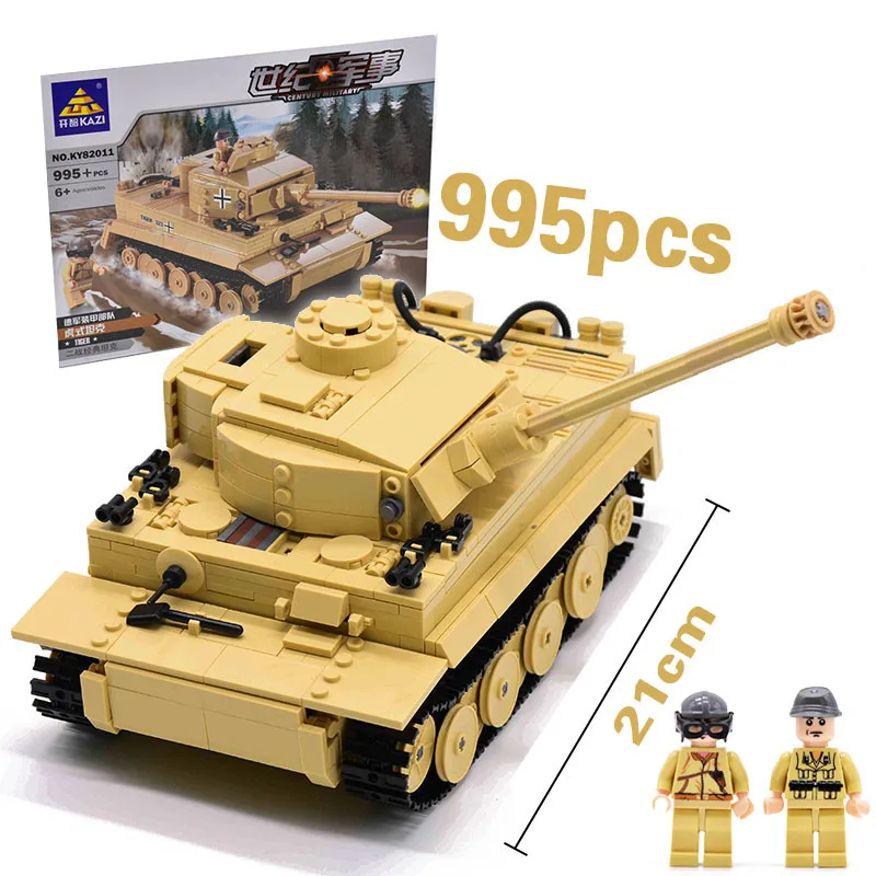 German WW2 Panzer V Tiger Tank /& Army Figures Building Toy Brick CUSTOM Blocks.