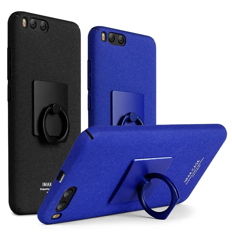 

For Xiaomi MI 6 Case With Screen Protector Imak cowboy matte Back Cover with stand Finger Ring Holder For Xiaomi6 Xiaomi Mi 6