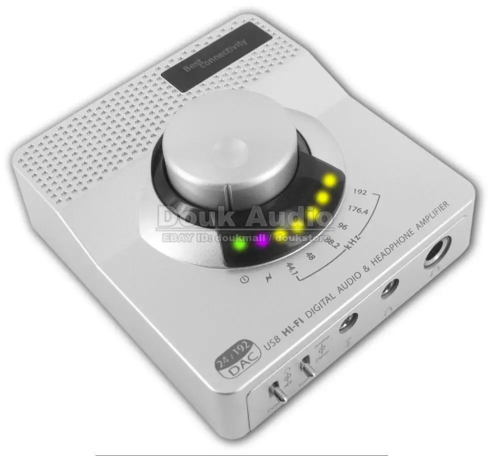 HiFi 192KHz 24bit Asynchronous USB DAC Digital Audio Decoder Headphone Amplifier