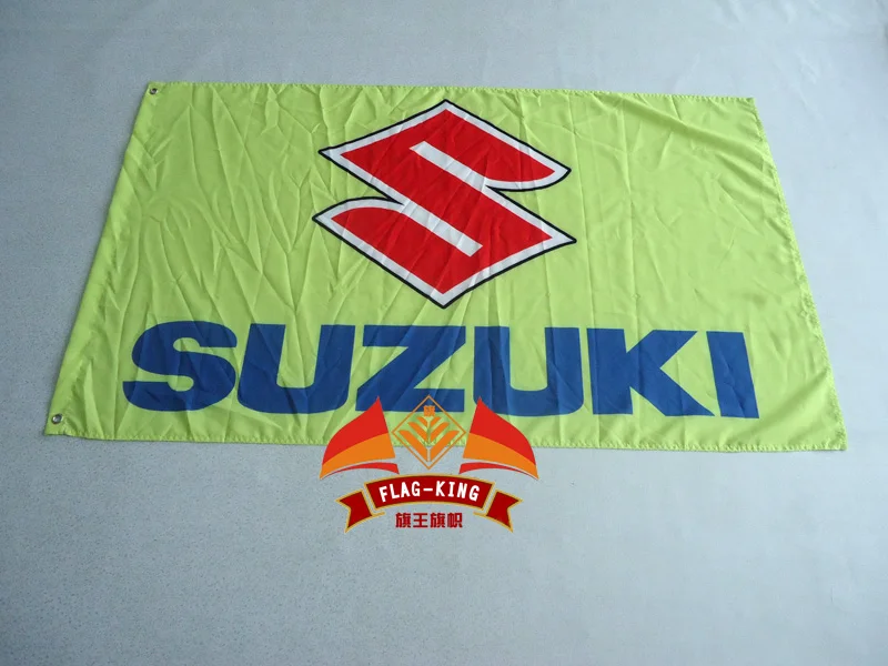 

suzuki racing car flag, flag king brand 90*150CM 100% polyester suzuki banner