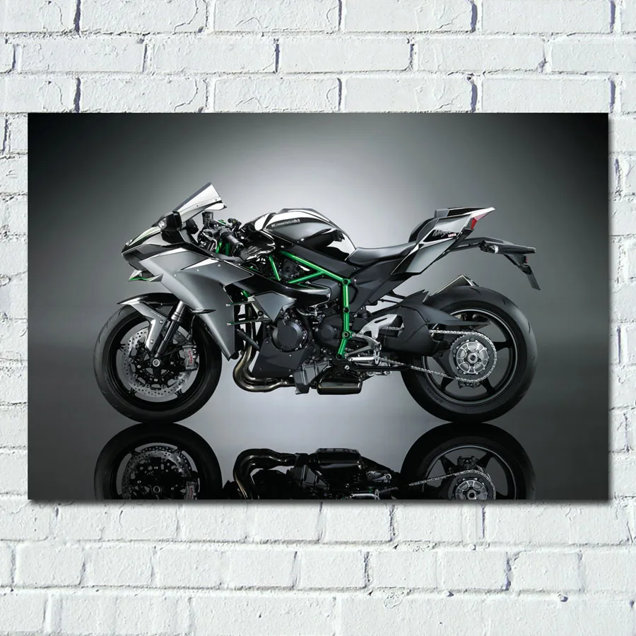 Картина на стену с изображением мотоцикла Kawasaki Ninja Superbike художественный постер
