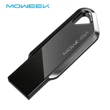 Moweek, бизнес USB флеш-накопитель, 16 ГБ, 32 ГБ, 64 ГБ, 128 ГБ, cle, usb 2,0, карта памяти, металлическая ручка, привод для автомобиля, персональный логотип