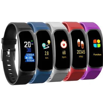 

MK04 IOS Android Smart Wristband Heart Rate Monitor 0.96 inch IPS Screen Fitness Bracelet SMS Call Notification Alarm Clok