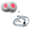 earpad and cable SHELKEE Замена амбушюры Подушка амбушюры уха крышка для sony MDR-XB800 MDR-X10 MDR-XB920 MDR-X05 X5 наушники запчасти - Цвет: earpad and cable