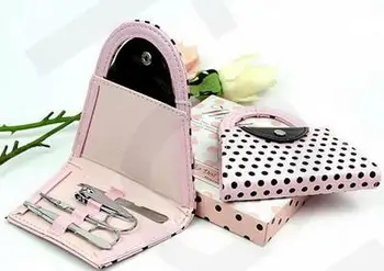 

by DHL 100sets/lot New Pink Polka Flip Flop Pedicure Set with Matching Tag Wedding bridal shower favors 10001453