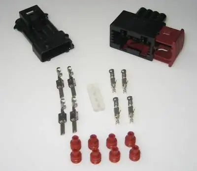 

longyue 2 kit 4 pin Way AMP JPT Junior Power Timer Steckverbinder 4pol Stecker connector Oxygen sensor plug