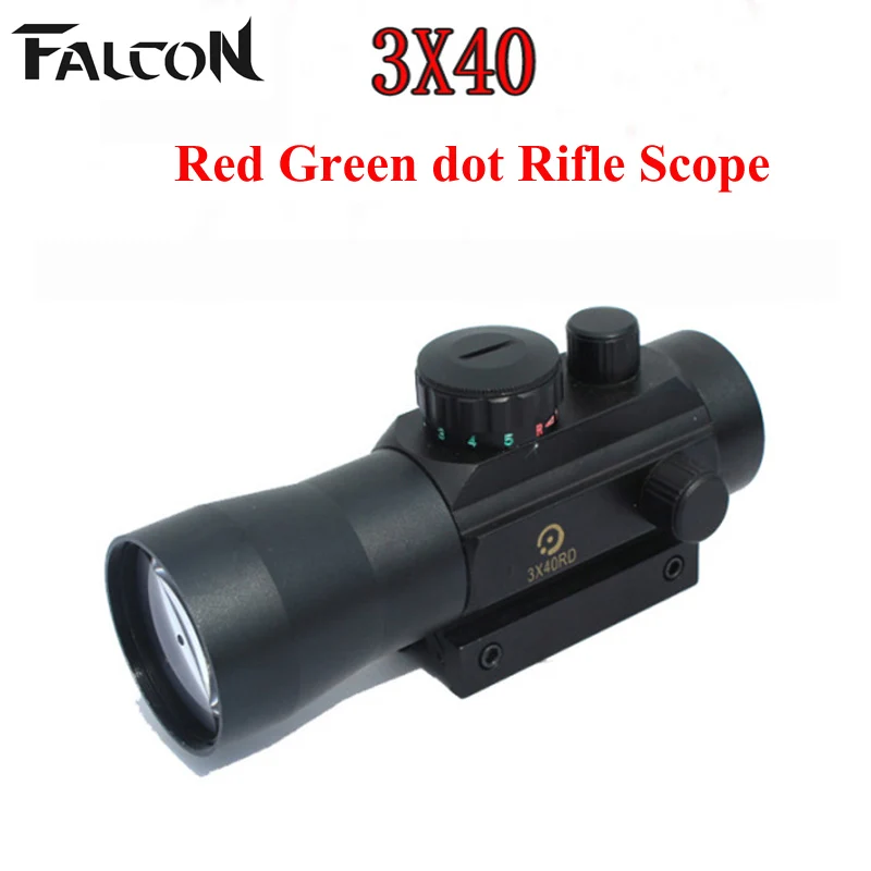 Новинка года голографический 3X увеличение 3x40 красный зеленый точка тактический прицел для охоты стрельба с креплением прицел