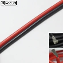 10 м красный+ 10 м черный цвет кремниевый провод 18AWG теплостойкий мягкий силиконовый силикагелевый провод Соединительный кабель для RC модель батареи
