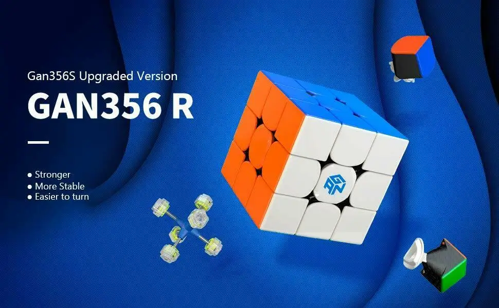 Gan 356R 3x3x3 скоростной кубик без наклеек 3x3 волшебный куб гес V3 система головоломка твист гладкая соревновательная Головоломка Развивающие игрушки