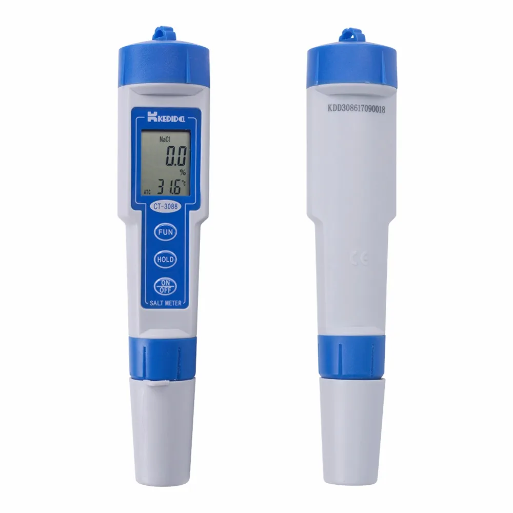 Цифровой водонепроницаемый измеритель соли диапазон от 0.0% до 10.0% качество воды в аквариуме тестер для бассейна ручка Тип Тестер солености Salinometer