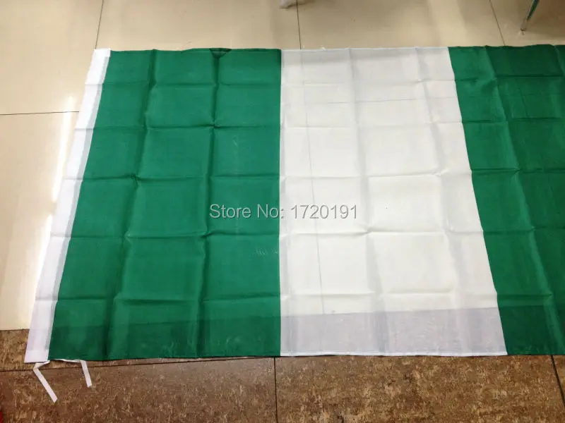 

world flying natioal flag hundred percent polyester printed Nigeria flags and banners 3*5ft decoration outlast banner