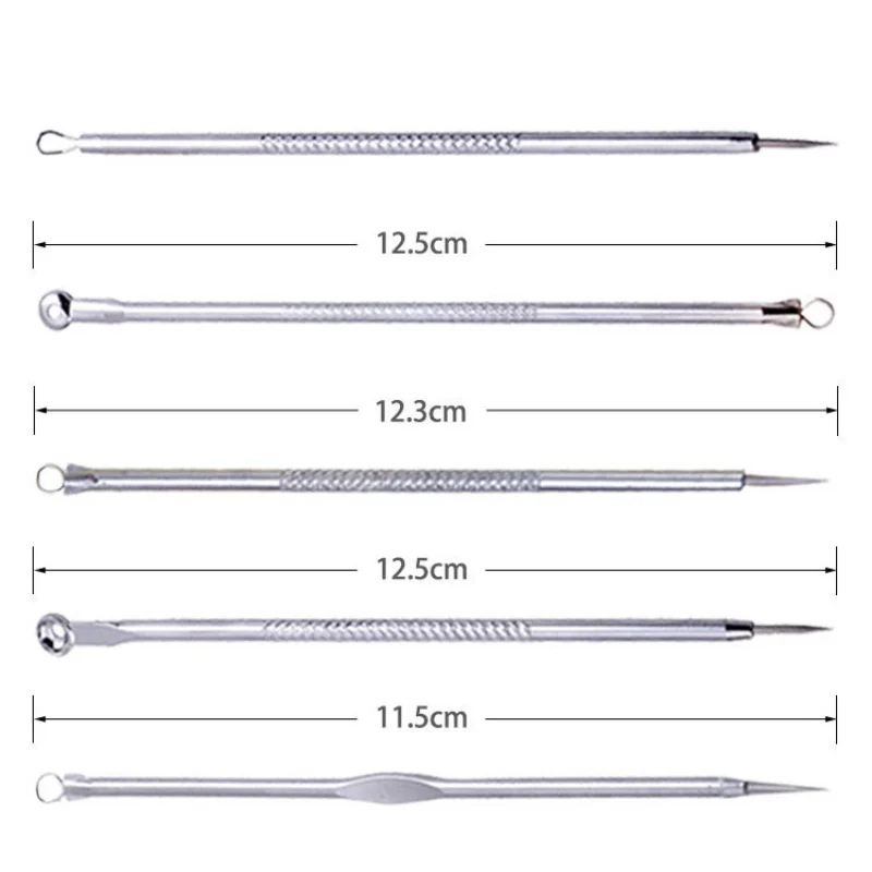 9 шт. из нержавеющей стали удаление акне инструмент для удаления уход за кожей лица угрей прыщи удаления Комедон экстракт Ance иглы комплект