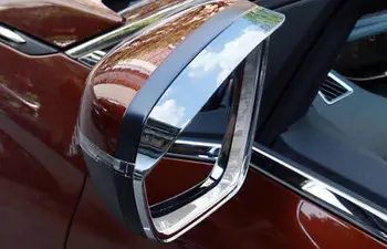 

ABS Rearview Side Mirror Eyebrow Cover Trim 2pcs For Peugeot 3008 GT 2016 - 2018