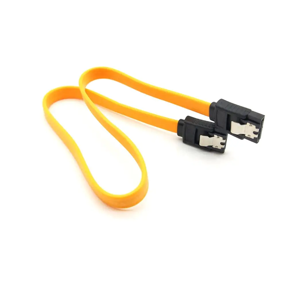 

Hard Drive Data Cable Dual Straight Connector SATA 3.0 III SATA3 High Speed 6.0 Gbps Data Cable with Locking Latch