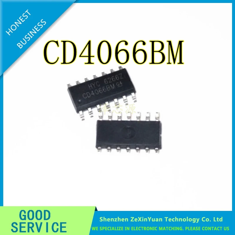 

200 шт./лот Новый CD4066 CD4066BM соп-14 CMOS QUAD Двусторонний переключатель IC