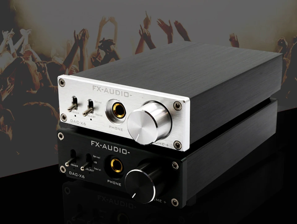 FX-аудио DAC-X6 HiFi 2,0 цифровой аудио декодер DAC вход USB/коаксиальный/оптический выход RCA/домашний усилитель 24 бит/96 кГц DC12V 1A