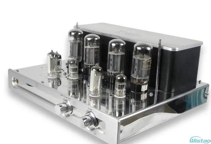 

Tube Amplifier 2X23W Preamp of SRPP and Long-tailed&Cathode Output Inverting Circuit Mono-block Integrated with Headphone Output