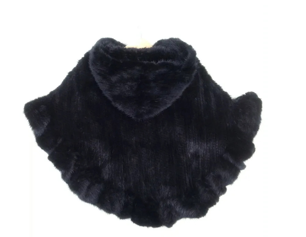 Вязаная Шаль из натурального меха норки, накидка для женщин, норковая шуба, зимняя меховая куртка,, F138