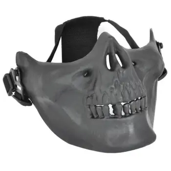 

Airsoft Mask Skull Skeleton Airsoft Paintball Half Face Protect Airsoft Mask (Black)