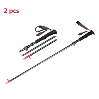 

2pcs/Set Walking Sticks Ultra-light EVA Foam Handle 3-Section Foldable Canes Aluminum Alloy Walking Sticks with one Bag