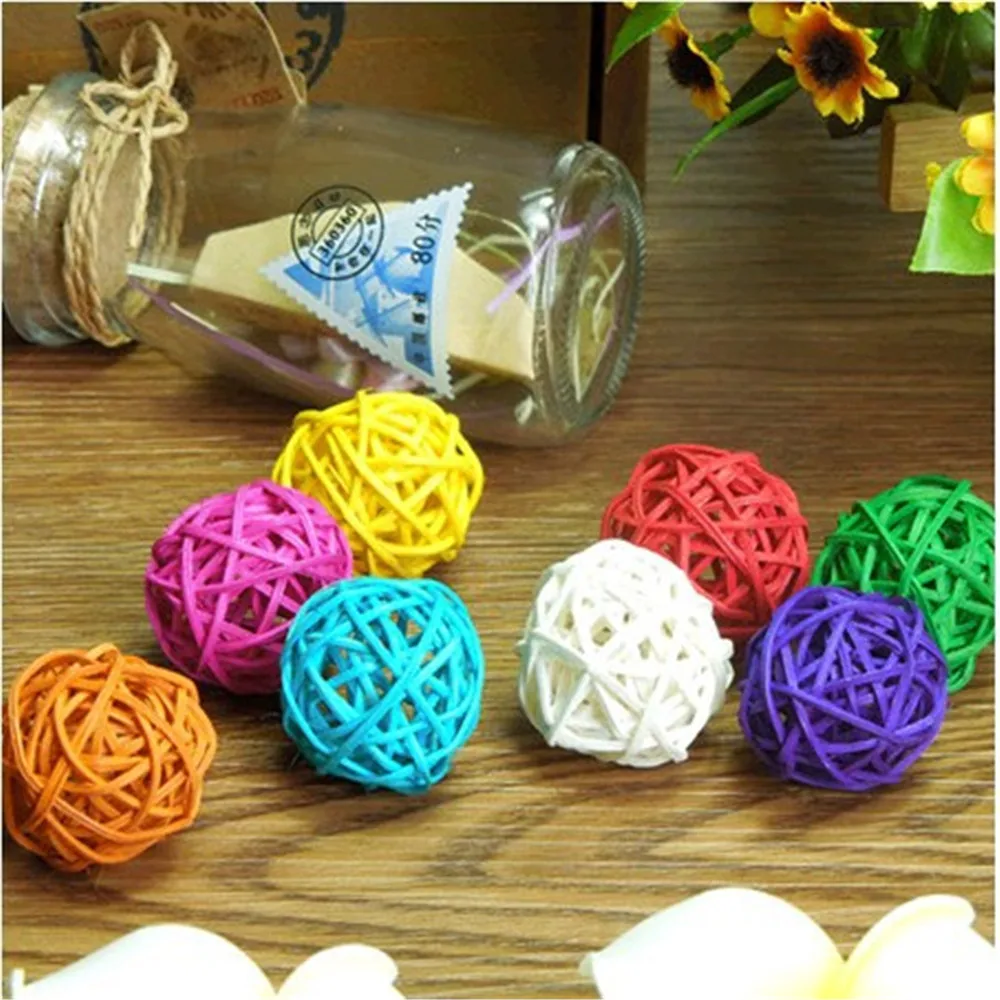 20pcs/Lot 3cm Baby Shower Rattan Ball, New Year Decoration Rattan Wicker Balls Party Decoration DIY Sepak Takraw Balls 20pcs/Lot 3cm Baby Shower Rattan Ball, New Year Decoration Rattan Wicker Balls Party Decoration DIY Sepak Takraw Balls