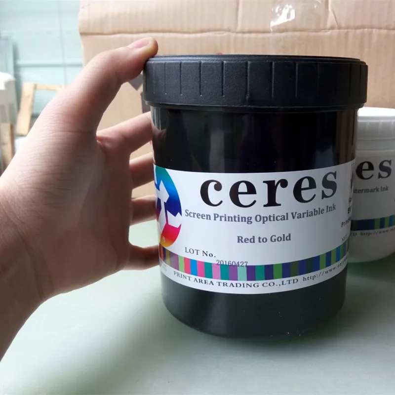 

Screen Printing Optical Variable Ink for Plastic,B2 Red to Gold,1kg