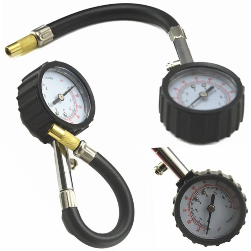 Universal Auto Car Air Tire Pressure Inflator Gauge Car Truck Motorcycle Flexible Hose Pressure Gauge Dial Meter Vehicle Tester Universal Auto Car Air Tire Pressure Inflator Gauge Car Truck Motorcycle Flexible Hose Pressure Gauge Dial Meter Vehicle Tester