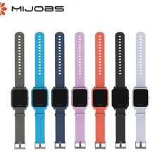 Спортивный силиконовый ремешок Mijobs 20 мм для Xiaomi Huami Amazfit GTS Bip BIT Lite, Молодежные Смарт-часы, браслет, браслет