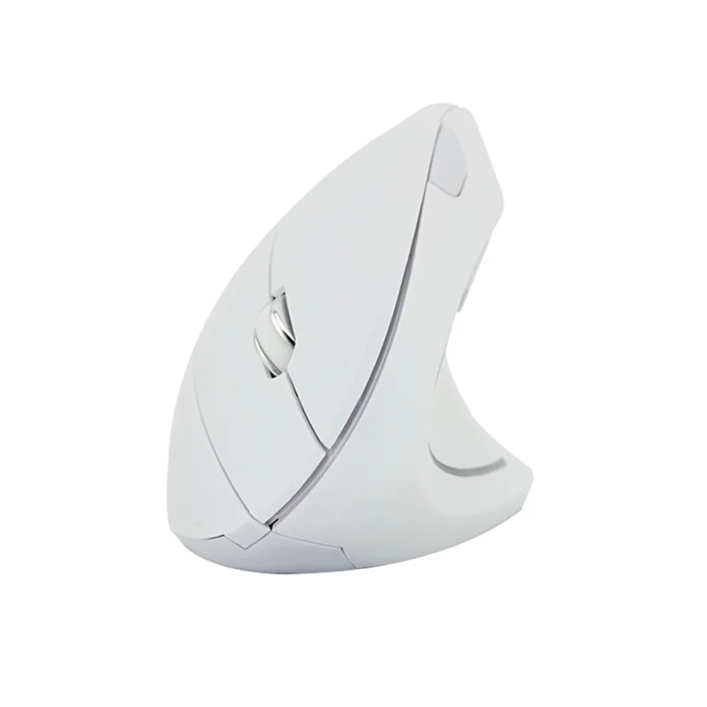 CHYI Wireless Vertical Mouse Ergonomic Optical LED Light Computer White Mice 1600 DPI USB Gamer 5D Gaming Mause For Laptop PC