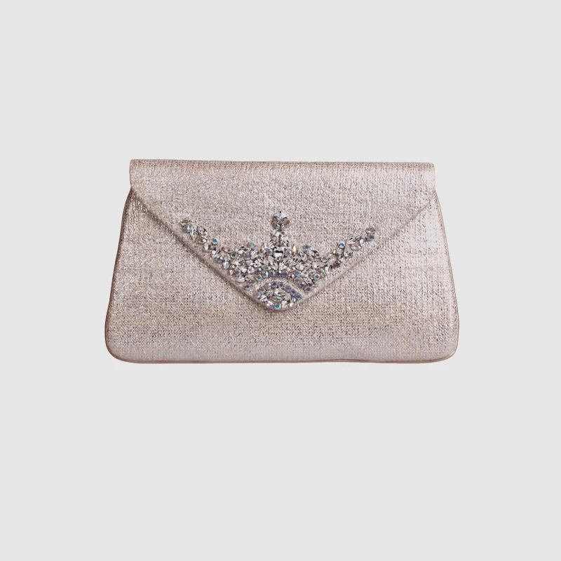 

LOCAL FOCAL Champagne colour handmade envelope handbag