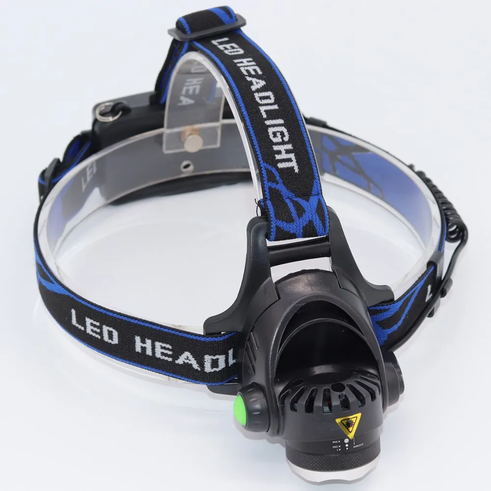 50000Lm ZOOM LED Headlamp Head Flashlight Rechargeable 18650 T6 Led Head Lamp Torch Headlight for Fishing Hunting Camping