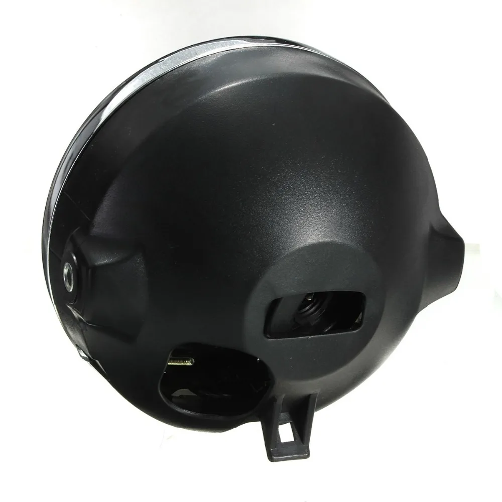 12V-7-Inch-Motorcycle-Bike-Round-Headlight-Halogen-H4-Bulb-Head-Lamp-Side-Mount-Style-For