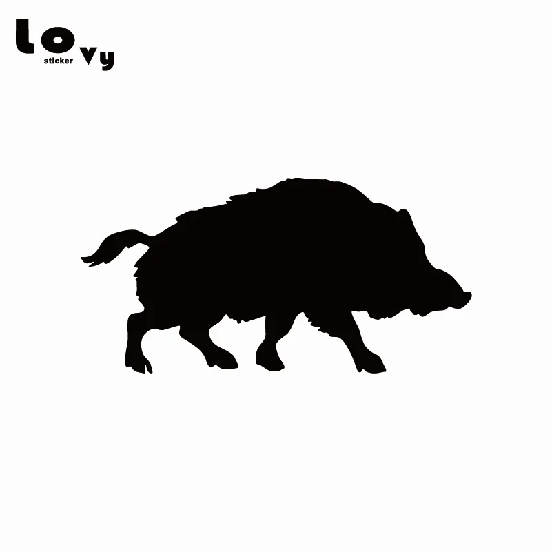 2 шт. виниловая Автомобильная наклейка Wild Boar Pig для стайлинга автомобиля