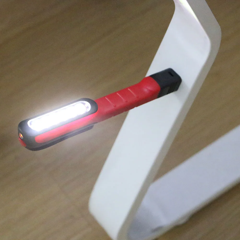 

3 Colors Waterproof Magngetic 6 SMD LED Mini Work Light Flashlight Mini Pocket Clip Pen Flashlight Handy Torch 2 Modes By 3xAAA