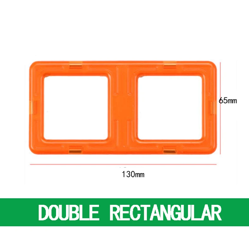 

Double Rectangular Blocks Magnetic Toys Parts Square Accessories Building Bricks Kids Educational Toys For Children